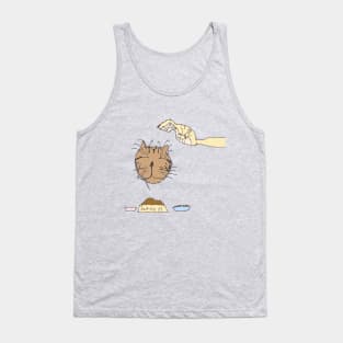 Petting Hungry Cat Tank Top